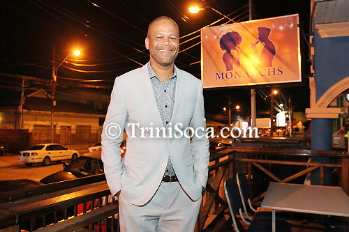 Duane O'Connor stands in front his newly opened establishment, Monarchs