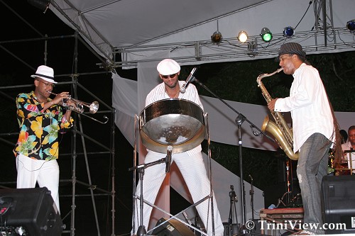 Etienne Charles, Dane Gulston and Arturo Tappin perform at Jazz Artists on the Greens 2007