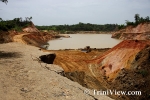 Collapsed Landmass at Sand Quarry Site, Todd’s Road, Caparo