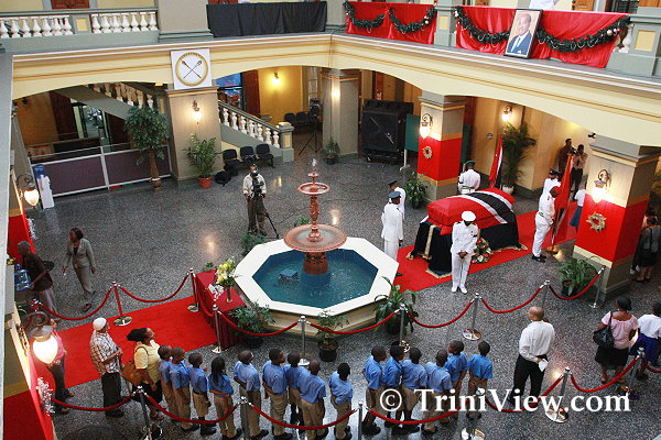 Viewing of the Body of the Late Sir Ellis Clarke