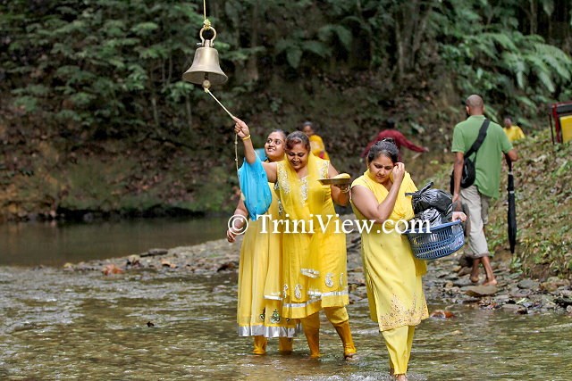 The bell is rung to announce arrival