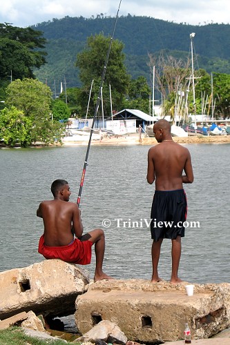 Fishing at 'Small Boats', Chaguaramas