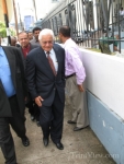 Basdeo Panday on his way to court yesterday